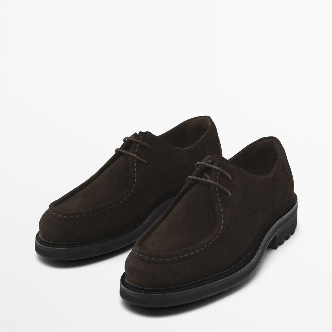 Moudda Massimo Dutti - Chaussure bordeaux daim St. Moritz - Tunisie 4