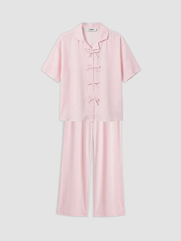 Moudda LC Waikiki - Ensemble en tissu pour Fille couleur Rose clair - Tunisie 1