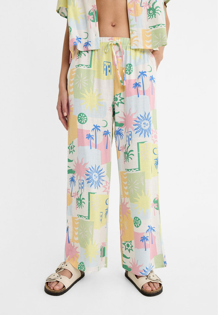 Moudda STRADIVARIUS - Pantalon Pull-On Imprimé - Tunisie 3