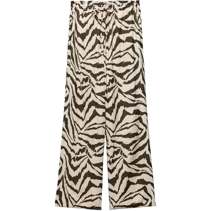 Moudda ZARA - Pantalon fluide structuré imprimé zèbre taille élastique - Tunisie 3