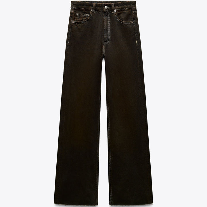 Moudda ZARA - Pantalon Wide Leg - Taille Haute - Tunisie 1