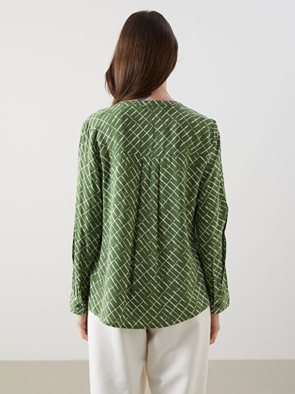 Moudda LC Waikiki - Chemise tissée imprimée cv à manches longues pour Femmes - Tunisie 4