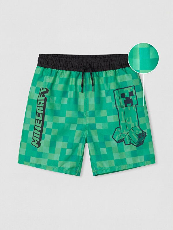 Moudda LC Waikiki - Maillot de bain pour Garçon couleur Vert vif imprimé - Tunisie 1