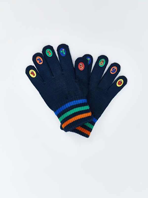Moudda LC Waikiki - Gants tricot Garçon Bleu marine foncé - Tunisie 2