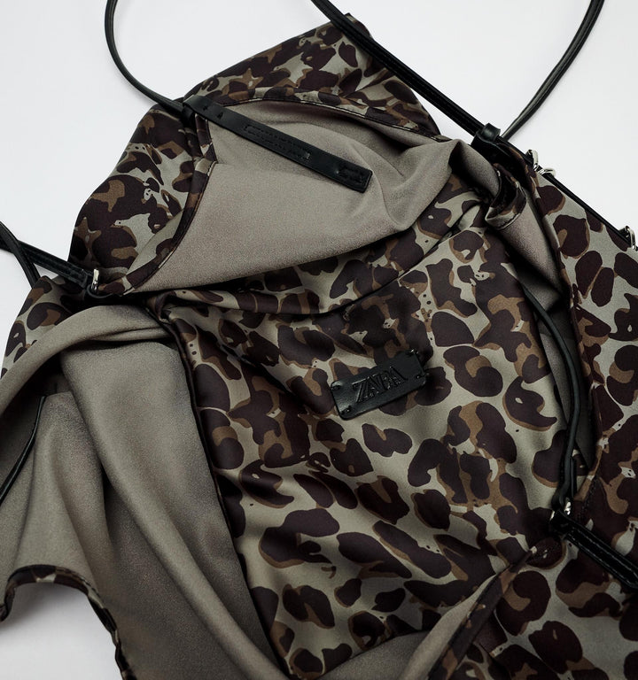 Moudda ZARA - Sac shopper satin léopard - Tunisie 3