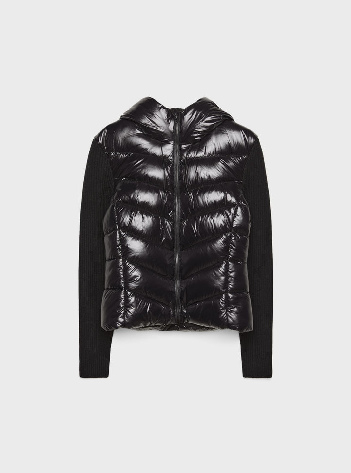 Moudda STRADIVARIUS - Veste Matelassée avec Capuche et Manches en Tricot - Tunisie 3