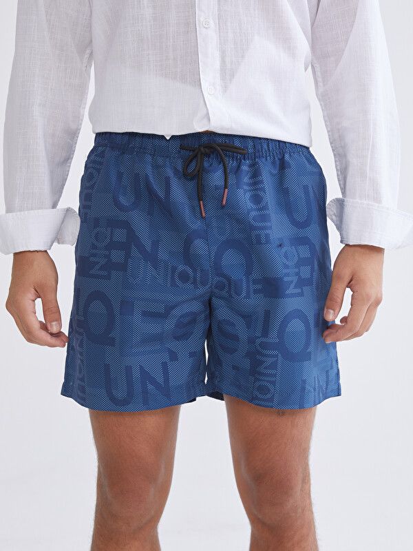 Moudda LC Waikiki - Maillot de bain pour Homme couleur Bleu marine imprimé - Tunisie 2