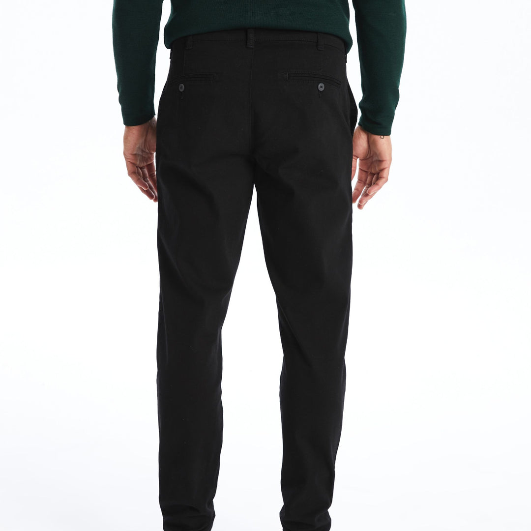 Moudda LC Waikiki - Pantalon chino tissé moyen Homme Noir - Tunisie 4