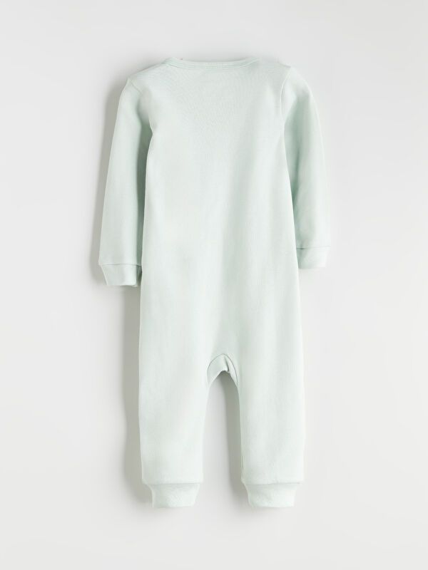 Moudda LC Waikiki - Salopette bébé en jersey manches longues Garçon Ecru - Tunisie 5