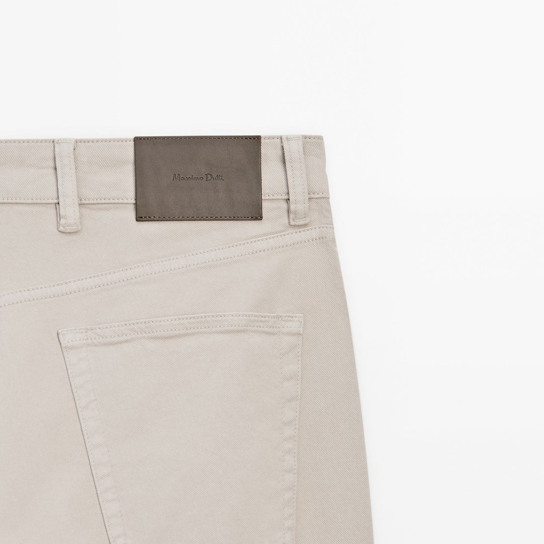 Moudda Massimo Dutti - Pantalon jean Bull denim coupe slim - Tunisie 7