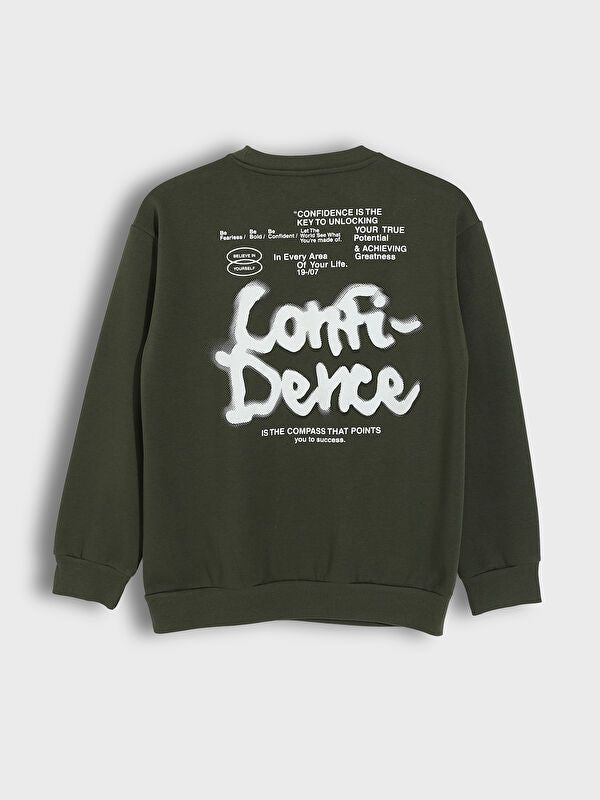 Moudda LC Waikiki - Sweatshirt en jersey Garçon Vert foncé - Tunisie 2