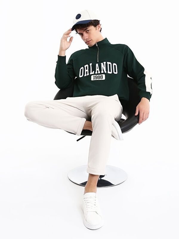 Moudda LC Waikiki - Sweatshirt en jersey Homme Vert foncé - Tunisie 3