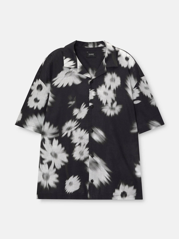Moudda PULL & BEAR - Chemise Demi-Manches Imprimé Blur Leafs - Tunisie 5