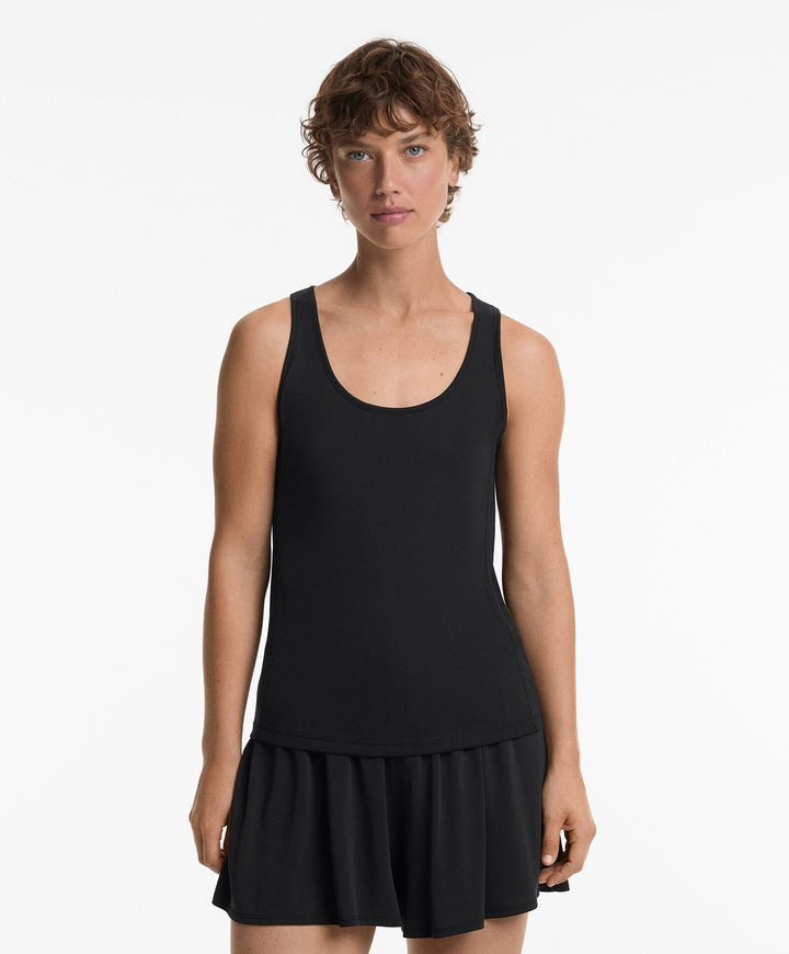 Moudda Oysho - T-Shirt Manches Courtes Scoop - Modal/Polyester - Tunisie 1