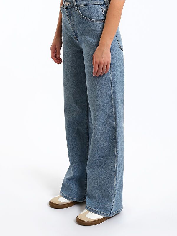 Moudda LC Waikiki - pantalon en jean tissé pour Femmes - Tunisie 4