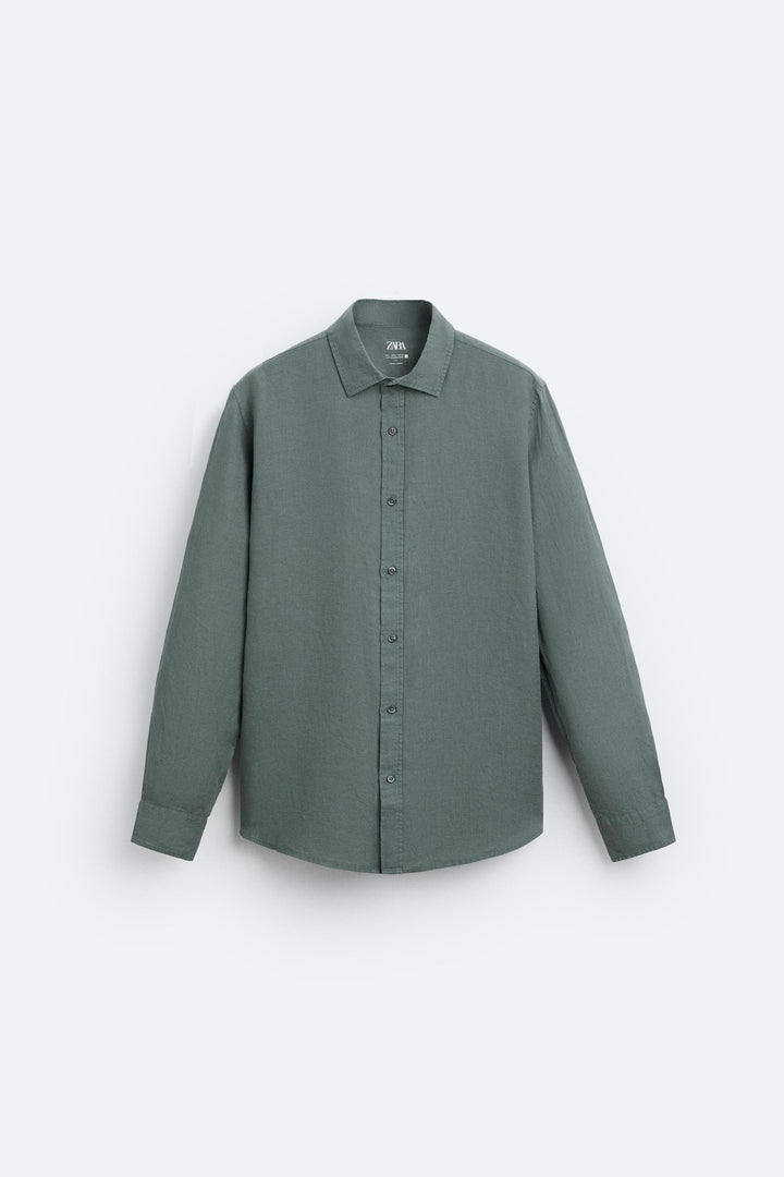 Chemise 100% Lin Couleurs Manches Longues