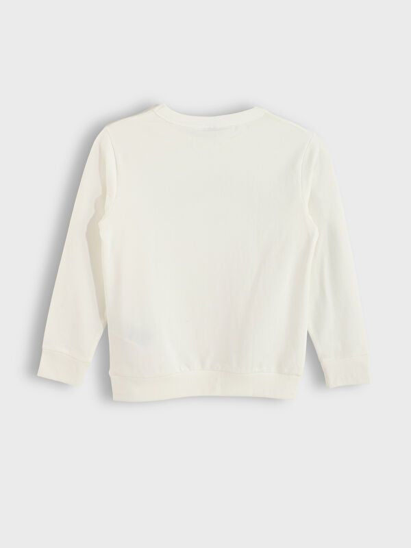 Moudda LC Waikiki - Sweatshirt en jersey Garçon Ecru - Tunisie 2