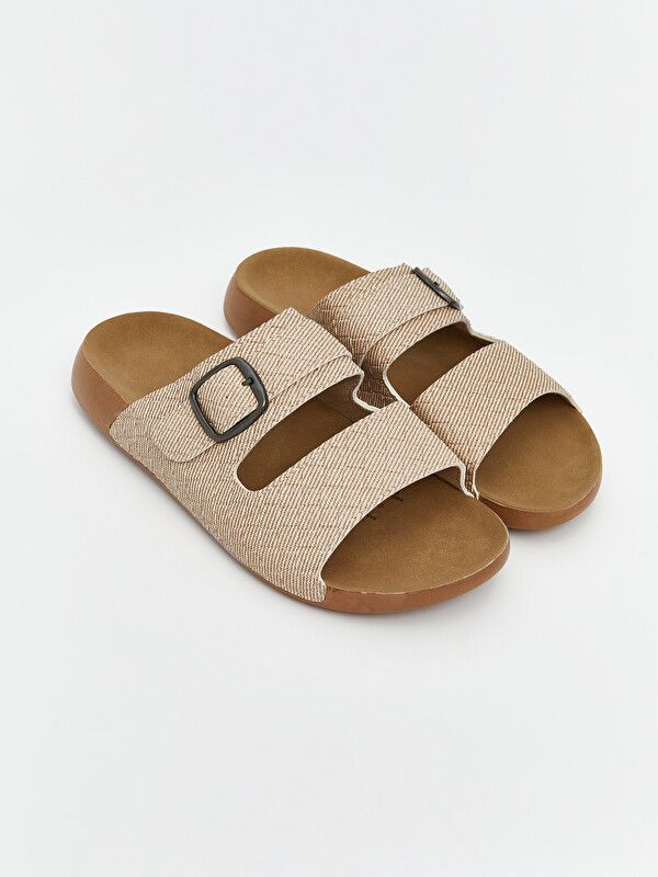 Moudda LC Waikiki - Pantoufles pour Femme couleur Beige - Tunisie 1