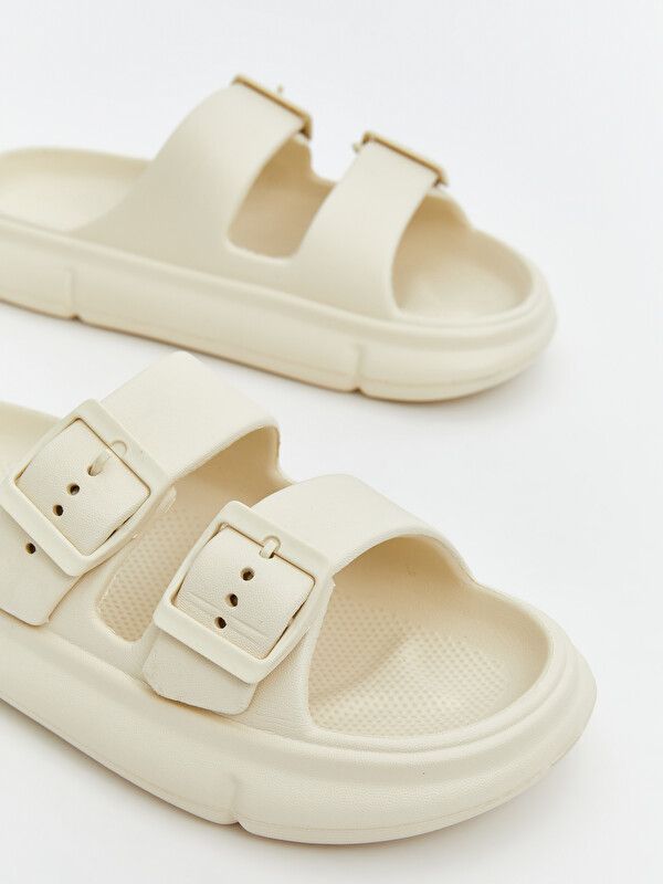 Moudda LC Waikiki - Pantoufles légères pour Femme couleur Beige - Tunisie 3