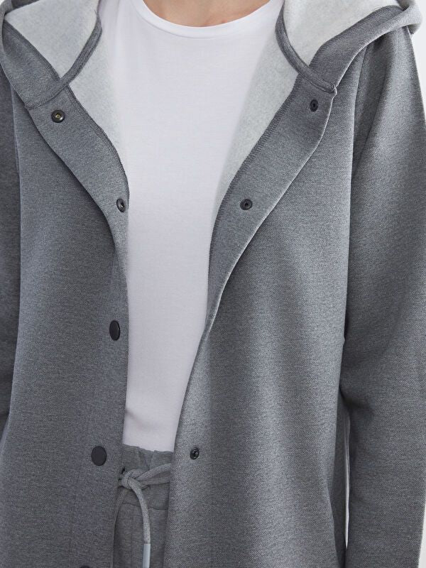 Moudda LC Waikiki - Cardigan jersey Femme Mélange d'anth. - Tunisie 3