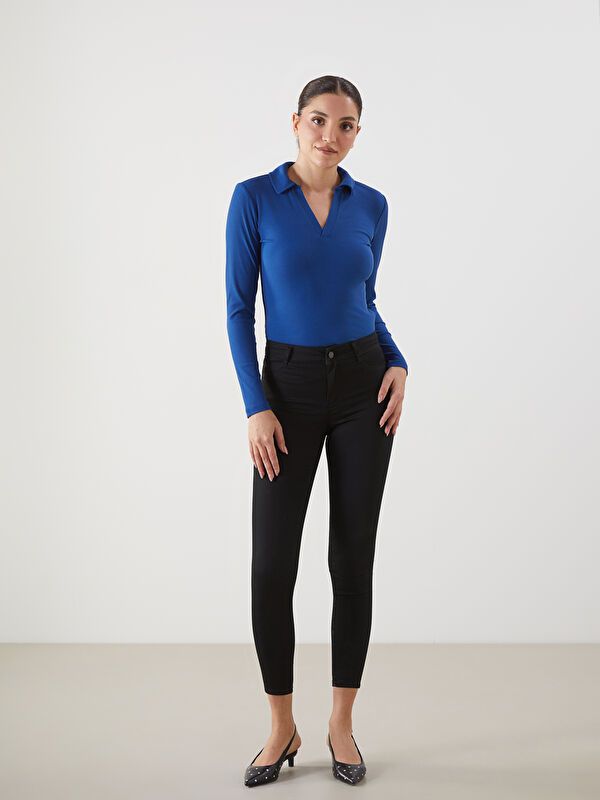 Moudda LC Waikiki - Pantalon jean tissé basique Femme Rodéo noir+m - Tunisie 1