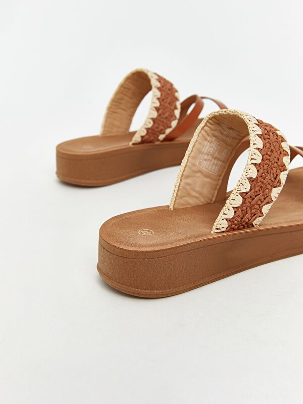 Moudda LC Waikiki - Pantoufles Femme Tabac - Tunisie 5