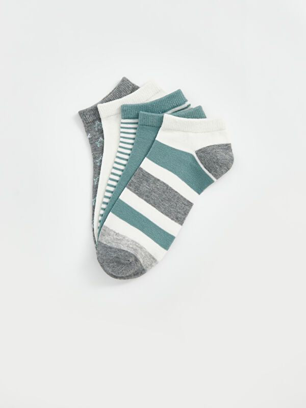 Moudda LC Waikiki - Chaussettes pour sneakers Femme Ecru - Tunisie 2