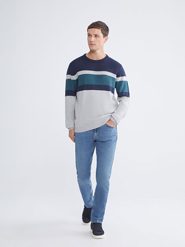 Moudda LC Waikiki - Pull tricot à rayures pour Hommes - Tunisie 2