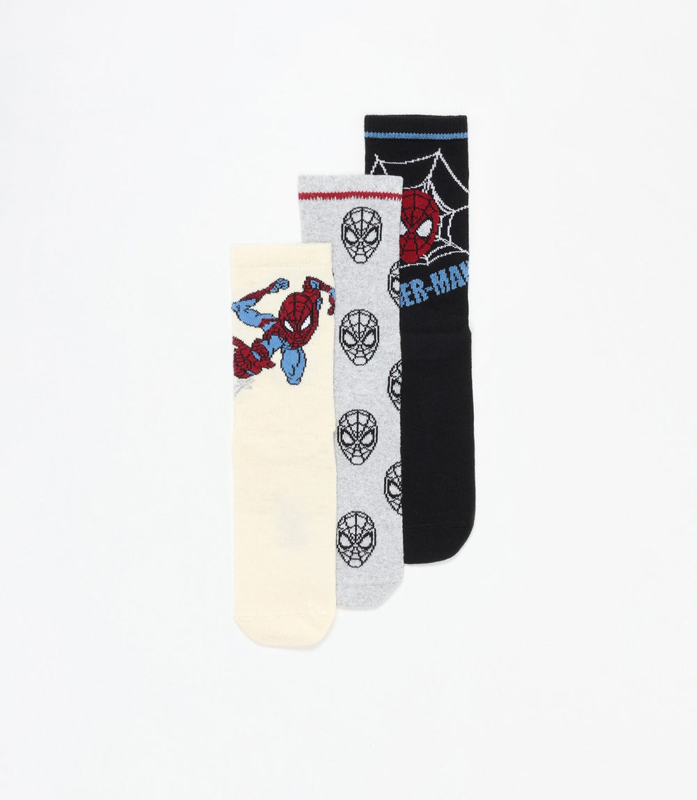 Moudda Lefties - Pack 3 Chaussettes Longues - Spider-Man (Licence) - Tunisie 2