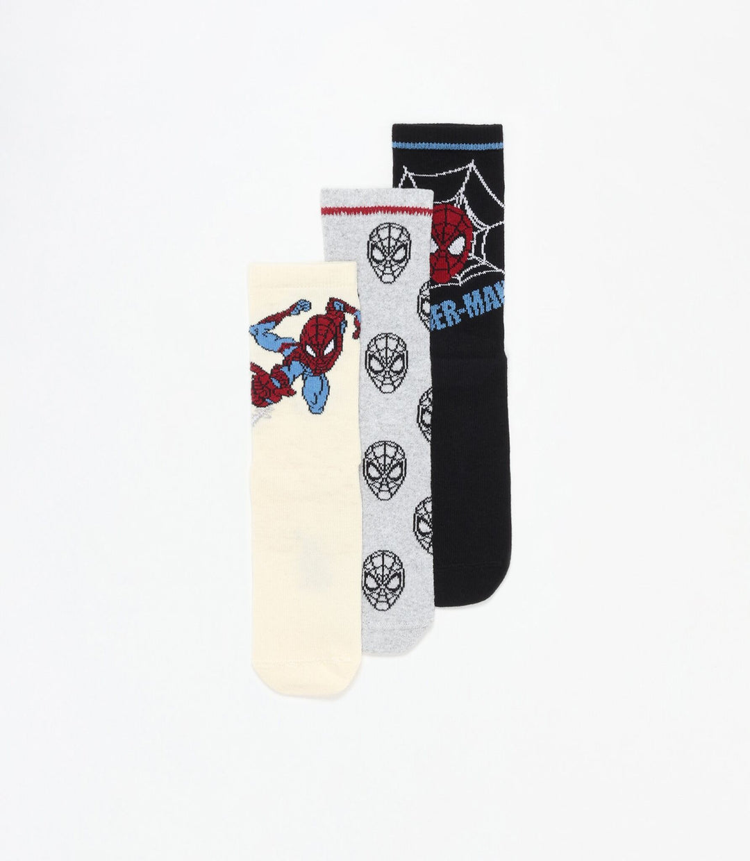 Moudda Lefties - Pack 3 Chaussettes Longues - Spider-Man (Licence) - Tunisie 2