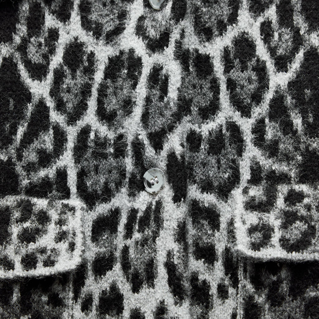 Moudda ZARA - Veste Jacquard - Imprimé Animal, Col & Poches - Tunisie 3