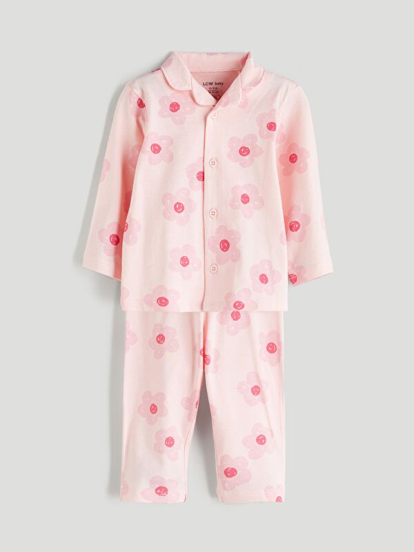 Moudda LC Waikiki - Ensemble manches longues Fille Imprimé rose clair - Tunisie 1