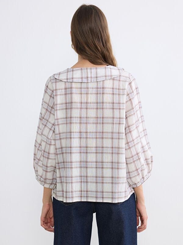 Moudda LC Waikiki - Chemisier (blouse) manches longues en tissu pour Femme - Tunisie 4