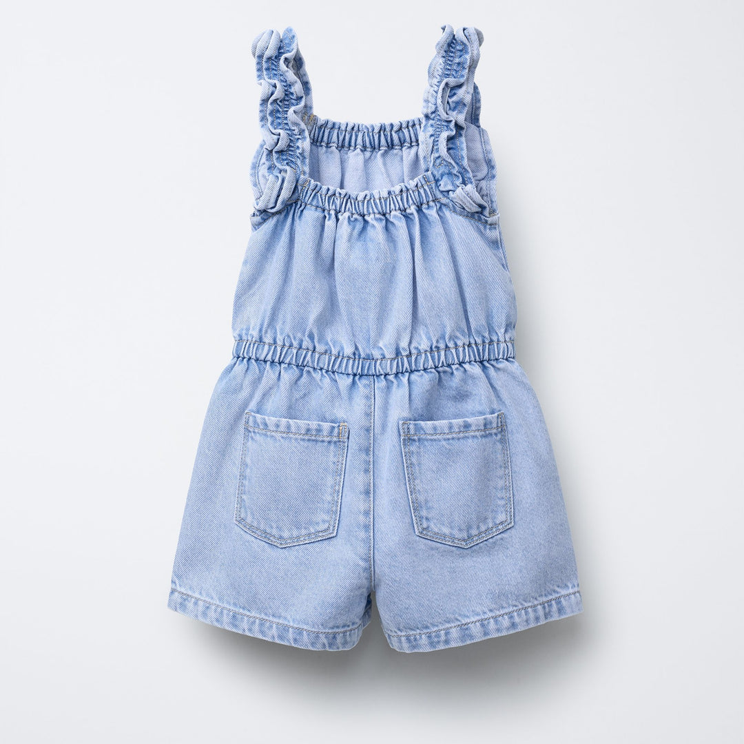 Moudda ZARA - Combinaison Denim Enfant - Volant - Tunisie 2