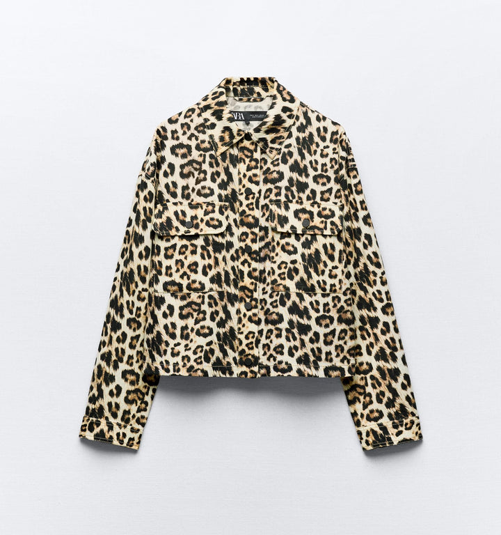 Moudda ZARA - Chemise surchemise en lin imprimé animalier - Tunisie 4