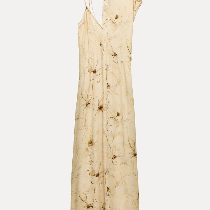 Moudda ZARA - Robe Midi Style Lingerie Asymétrique Imprimée - Tunisie 2