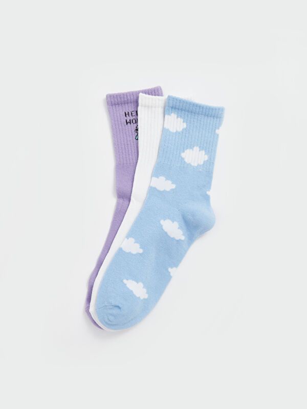 Moudda LC Waikiki - Chaussettes courtes Femme Bleu - Tunisie 2