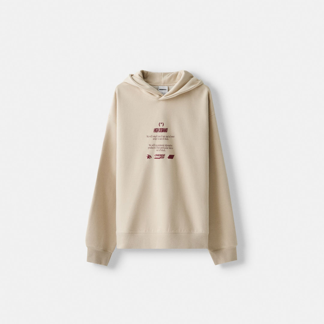 Moudda BERSHKA - Sweat à Capuche Imprimé Out of Stock - Tunisie 1