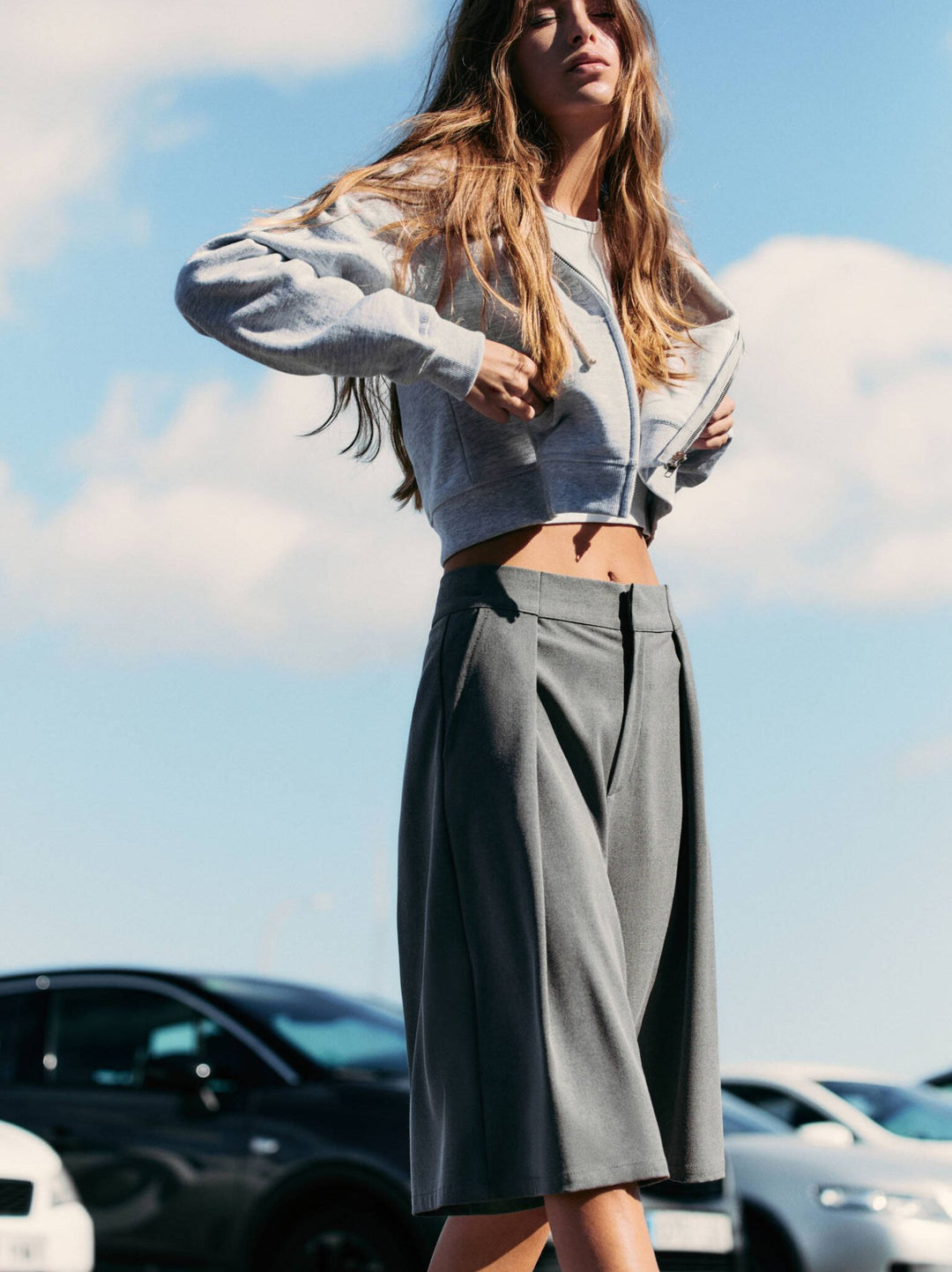 Moudda PULL & BEAR - Bermuda Oversize Pli En Ligne - Tunisie 4