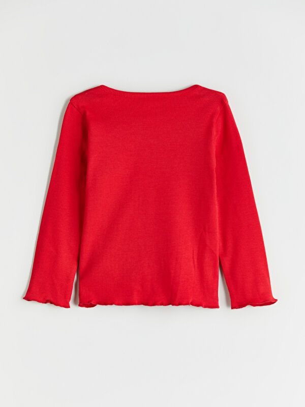 Moudda LC Waikiki - Body jersey basique manches longues Fille Rouge - Tunisie 3