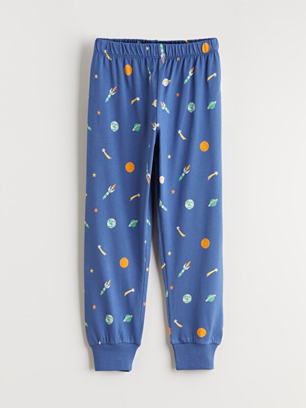 Moudda LC Waikiki - Pyjama manches longues en jersey couleur Bleu moyen pour garçons - Tunisie 4