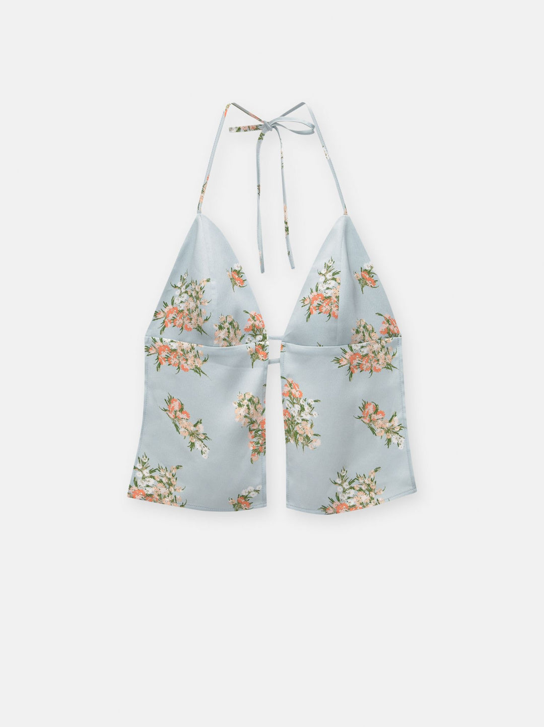 Moudda PULL & BEAR - Top Satiné Fleur En Ligne - Tunisie 1