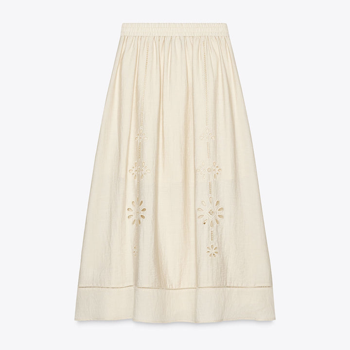 Moudda ZARA - Ensemble Jupe Midi - Broderie & Taille Élastique Dos - Tunisie 2