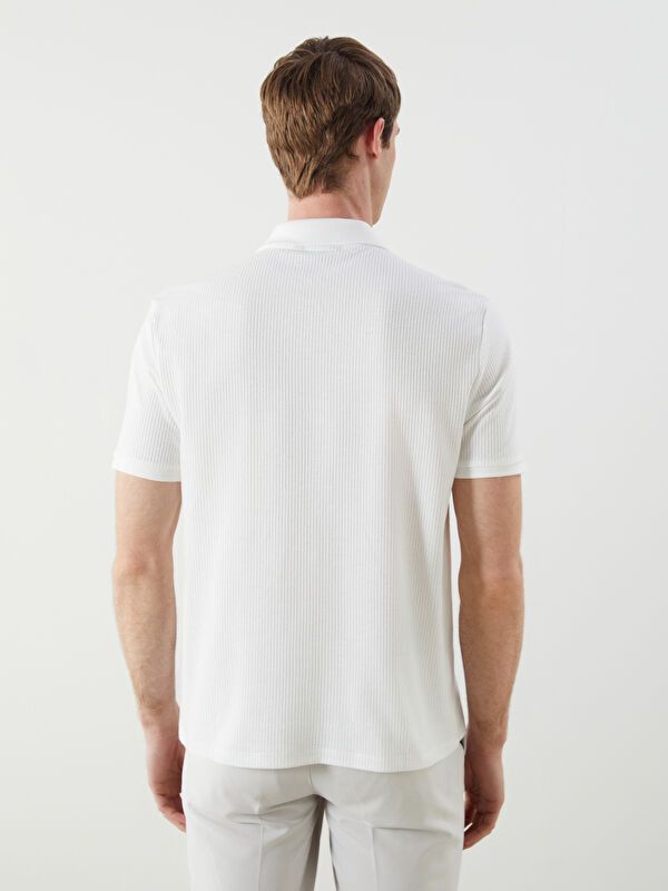 Moudda LC Waikiki - T-shirt en jersey manches courtes Homme Ecru - Tunisie 4