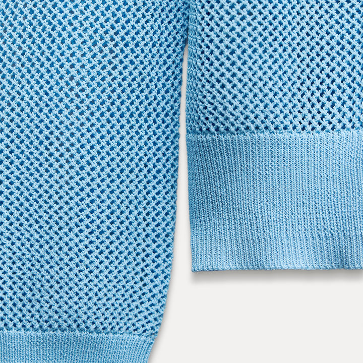 Moudda ZARA - Pull boxy rouge fermé, bleu - Tunisie 3