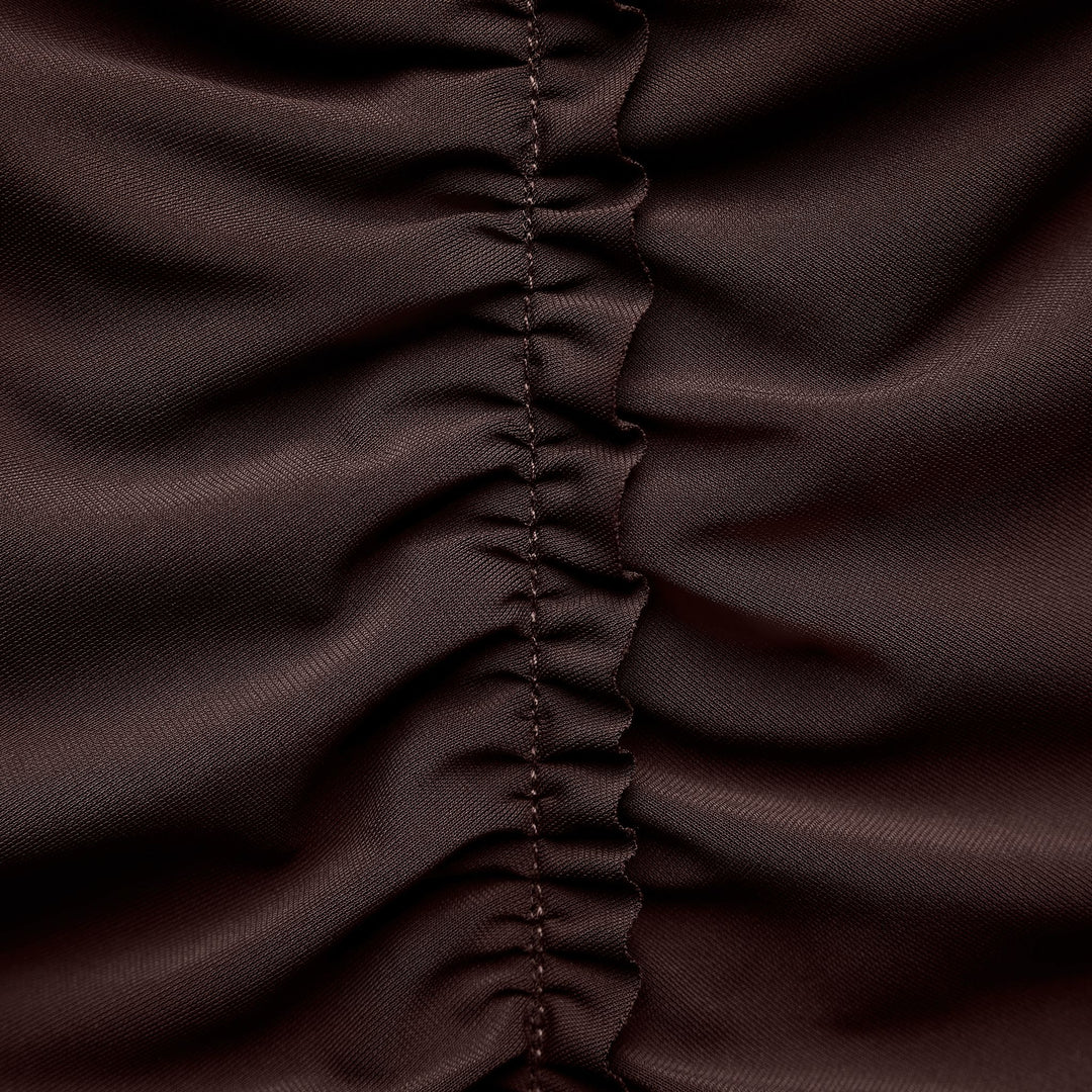 Moudda ZARA - Robe mi-longue maille manches courtes col rond détail volant central - Tunisie 3