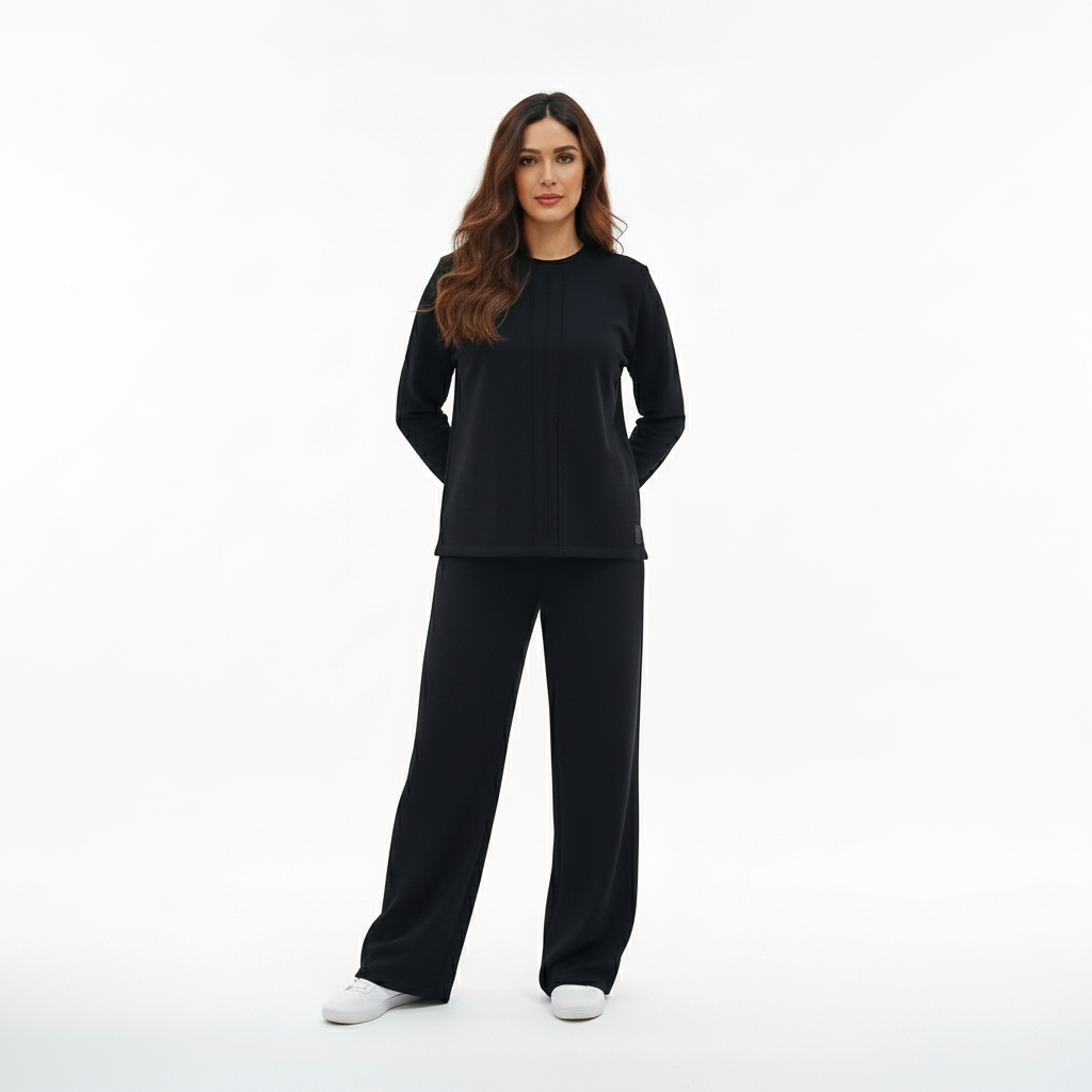 Moudda Lyouna - Ensemble molletonné noir - Tunisie 1