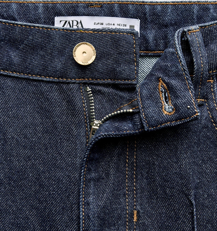 Moudda ZARA - Jean large taille haute court nervure frontale - Tunisie 3