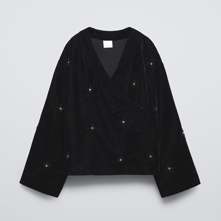 Moudda ZARA - Kimono fille en velours, broderie perles - Tunisie 2