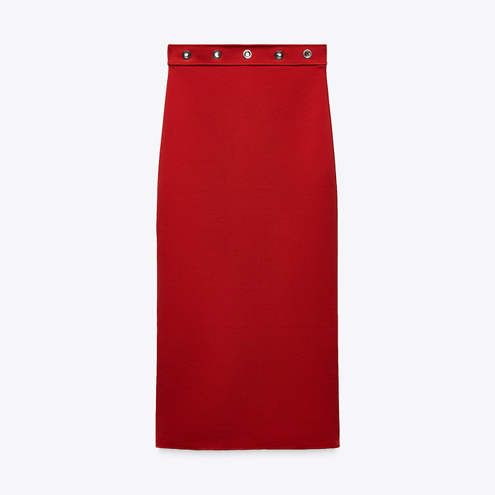 Moudda ZARA - Jupe Midi - Stretch & Œillets Taille - Tunisie 1